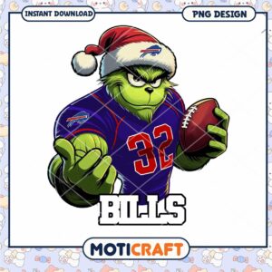 Grinch Buffalo Bills PNG Design