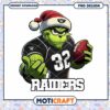 Grinch Raiders Football PNG Design 2 Grinch Raiders Football PNG Design