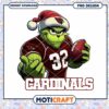 Grinch Cardinals Football PNG Design 2 Grinch Cardinals Football PNG Design