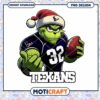 Grinch Texans PNG Football Xmas