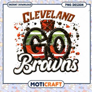 Cleveland Browns PNG Sublimation Design