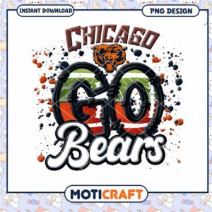 Chicago Bears Go PNG Sublimation