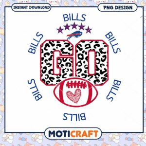Buffalo Bills Go Leopard PNG Design