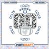 Colts Go Leopard Print PNG Design