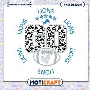 Detroit Lions Go Leopard PNG Design Detroit Lions Go Leopard PNG Design