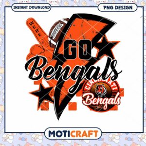 Cincinnati Bengals PNG Sublimation Design