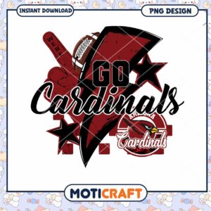 Go Cardinals PNG Football Design