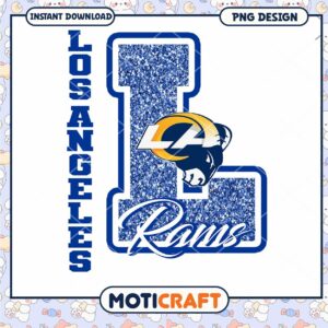 Los Angeles Rams Glitter PNG Design