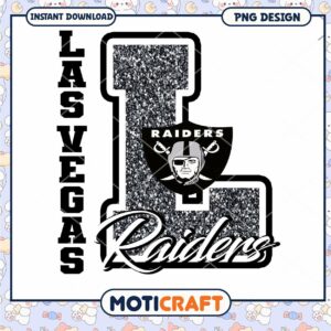 Las Vegas Raiders Glitter PNG Design