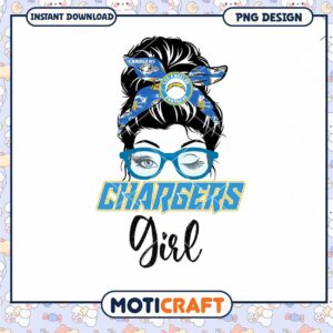 Los Angeles Chargers Girl PNG