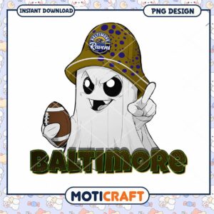 Baltimore Ravens Ghost PNG Design