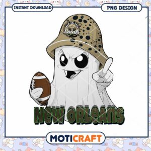 New Orleans Saints Ghost PNG Sublimation New Orleans Saints Ghost PNG Sublimation