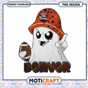 Denver Broncos Ghost PNG Sublimation