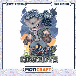 Dallas Cowboys Game Day PNG Design