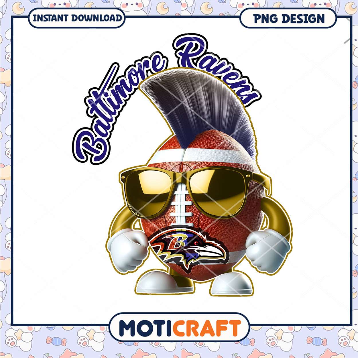 Baltimore Ravens PNG Football Mascot Baltimore Ravens PNG Football Mascot