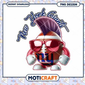 New York Giants PNG Football Mascot