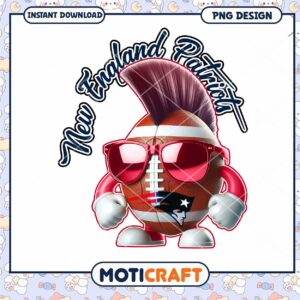 New England Patriots PNG Football Design