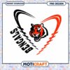 Bengals Tiger Heart PNG Design Download 2 Bengals Tiger Heart PNG Design Download