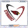 Cardinals Heart PNG Design