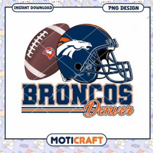 Denver Broncos PNG Football Helmet