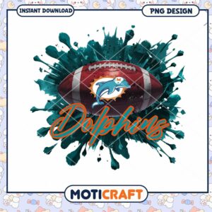 Miami Dolphins PNG Football Sublimation Miami Dolphins PNG Football Sublimation
