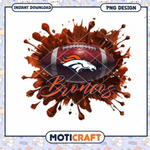Denver Broncos Football PNG Design