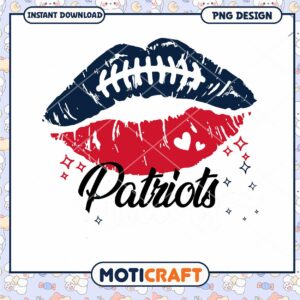 Patriots Kiss PNG Design Instant Download