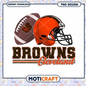 Cleveland Browns PNG Football Design