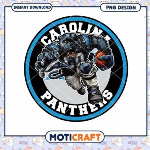 Carolina Panthers PNG Sublimation Design
