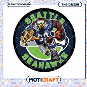 Seattle Seahawks Eagle PNG Design