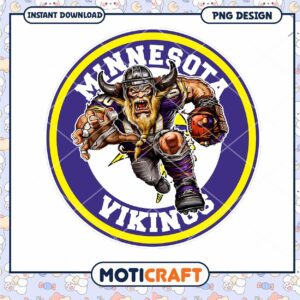 Minnesota Vikings PNG Sublimation Design