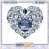 Tennessee Titans Heart PNG Design