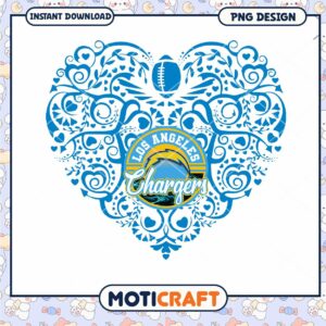 Los Angeles Chargers Heart PNG Design Los Angeles Chargers Heart PNG Design