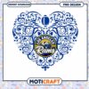Los Angeles Rams Heart PNG Design