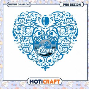 Detroit Lions Heart PNG Design Detroit Lions Heart PNG Design