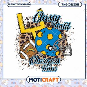 Chargers Football PNG Sublimation