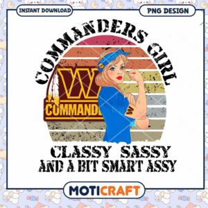 Commanders Girl PNG Classy Sassy Design Commanders Girl PNG Classy Sassy Design