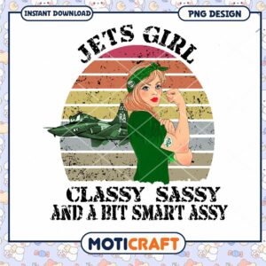 Jets Girl PNG Classy Sassy Design
