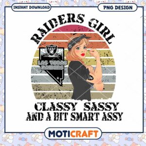 Las Vegas Raiders Girl PNG Sublimation