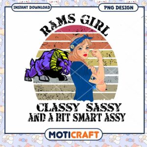 Rams Girl PNG Classy, Sassy, Smart