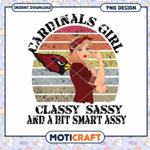 Cardinals Girl PNG Classy Sassy Smart