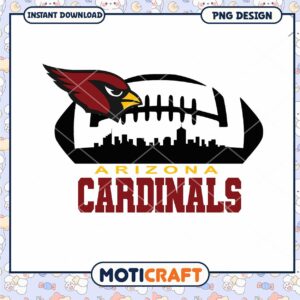 Arizona Cardinals PNG Football Design