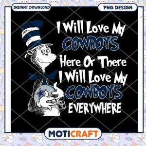 Dallas Cowboys Cat PNG Design