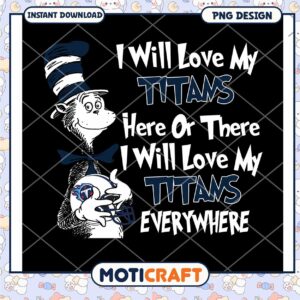 Cat in Hat Titans PNG Design