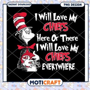 Cat in the Hat Chiefs PNG Design