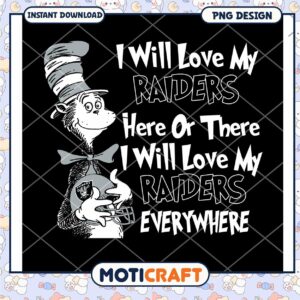 Cat in Hat Raiders PNG Design