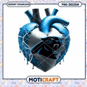 Carolina Panthers Heart PNG Design Carolina Panthers Heart PNG Design