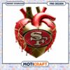 San Francisco 49ers Heart PNG Design 2 San Francisco 49ers Heart PNG Design