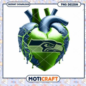Seattle Seahawks Heart PNG Design Seattle Seahawks Heart PNG Design