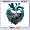 Philadelphia Eagles Heart PNG Sublimation